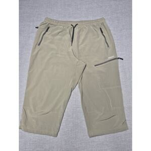 Mocoly Womens Capri Cargo Hiking Pants Army Green UPF50 Quick Dry 2XL Outdoor